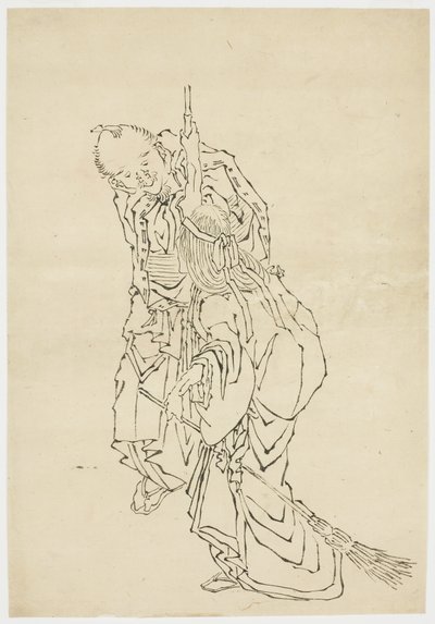Jo y Uba; Tema de Takasago, ca. 1815-1849 de Katsushika (school of) Hokusai