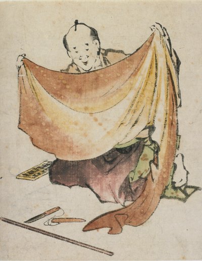 Un comerciante de telas de Katsushika Hokusai