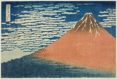 Una Brisa Suave en un Día Claro (Gaifu kaisei), de la serie "Treinta y Seis Vistas del Monte Fuji (Fugaku sanjurokkei)" de Katsushika Hokusai
