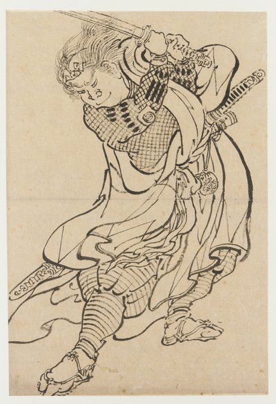 Un guerrero de Katsushika Hokusai