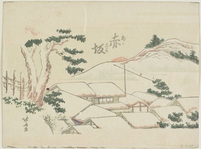 Akasaka, 1799-1802 de Katsushika Hokusai
