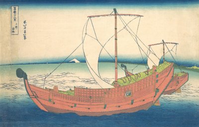 En el mar frente a Kazusa, de la serie Treinta y seis vistas del monte Fuji, ca. 1830-32 de Katsushika Hokusai