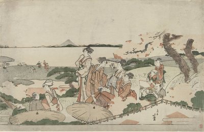 Admira la flor de cerezo en Gotenyama de Katsushika Hokusai
