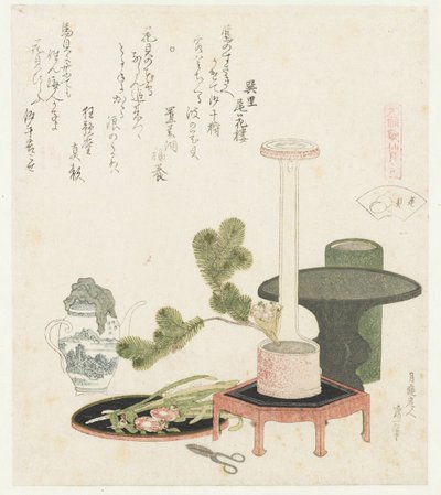 concha de flor Hanagai (título sobre objeto) Una comparación de poemas y conchas de Genroku (título de la serie) Genroku kasen kaiawase (título de la serie sobre el objeto) de Katsushika Hokusai