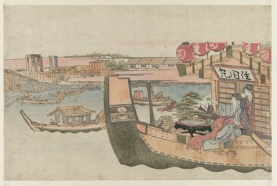 Paseos en bote por el río Sumida de Katsushika Hokusai
