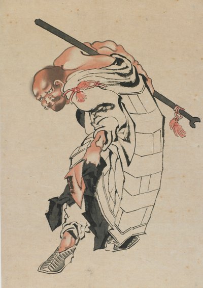 Figura Budista de Katsushika Hokusai