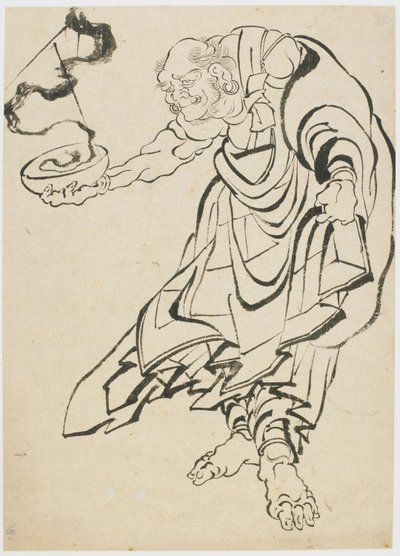 Figura budista, finales del siglo XVIII-principios del siglo XIX de Katsushika Hokusai