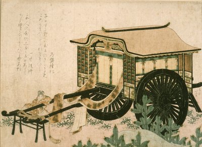 Carruaje de la corte de Katsushika Hokusai