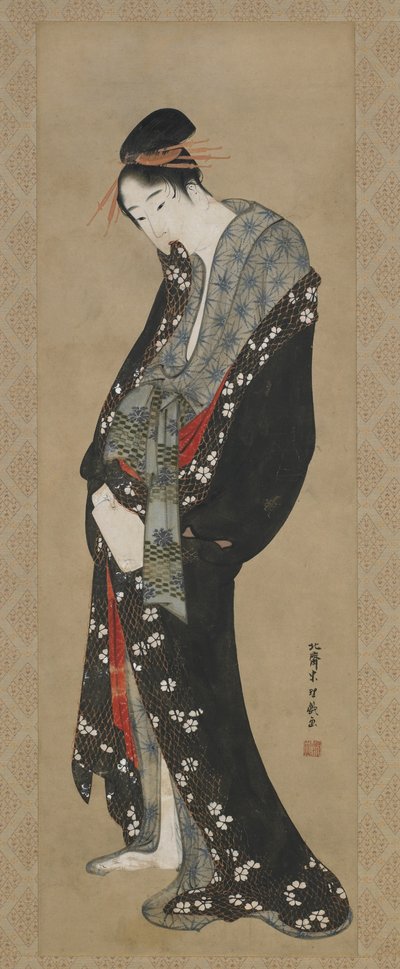 Cortesana, Período Edo de Katsushika Hokusai