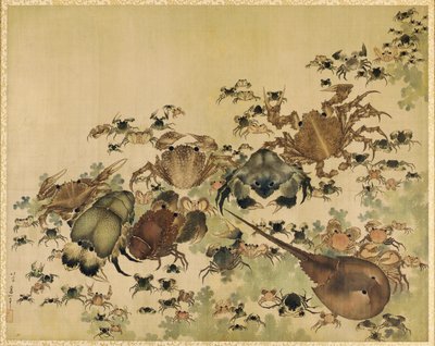 Crustáceos, Periodo Edo c.1825 de Katsushika Hokusai