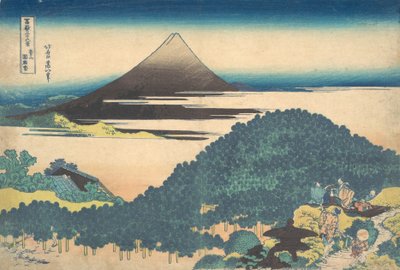 Pino de Cojín en Aoyama, de la serie Treinta y Seis Vistas de de Katsushika Hokusai
