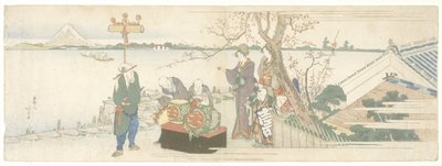 Intérpretes de Daikagura, 1801-1805 de Katsushika Hokusai