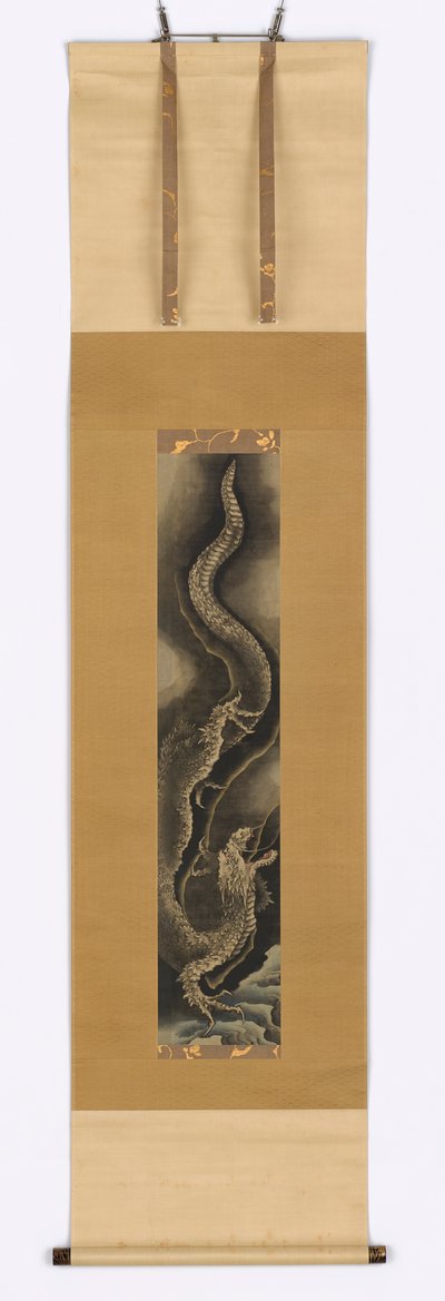 Dragón descendente, finales del siglo XVIII-principios del siglo XIX de Katsushika Hokusai