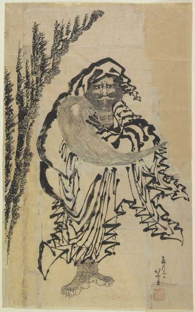 Dharma, mediados del siglo XVIII-mitad del siglo XIX de Katsushika Hokusai