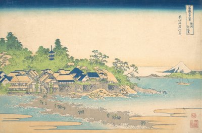 Enoshima en la provincia de Sagami, de la serie Treinta y seis vistas del monte Fuji, ca. 1830-32 de Katsushika Hokusai