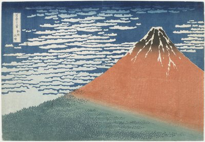 Viento Fuerte, Cielo Despejado, 1831-1834 de Katsushika Hokusai