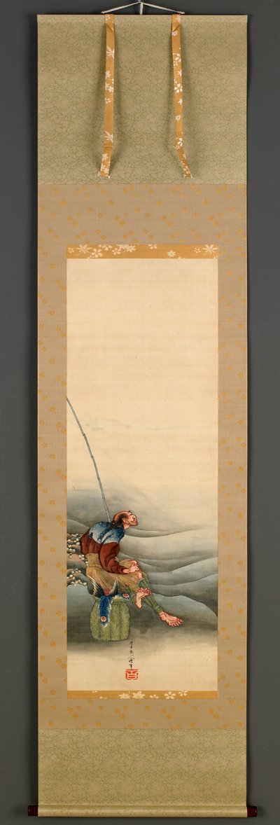 Pescador, período Edo, 1849 de Katsushika Hokusai