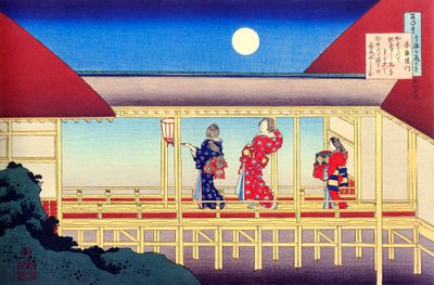 De la serie Cien poemas de cien poetas: Akazome Emon, c1830 de Katsushika Hokusai