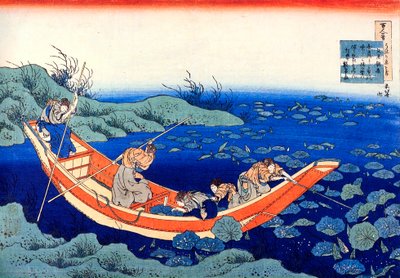De la serie Cien poemas de cien poetas: Fumiya no Asayasu, c. 1830 de Katsushika Hokusai