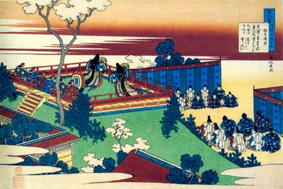 De la serie Cien Poemas de Cien Poetas: Henjo, c1830 de Katsushika Hokusai