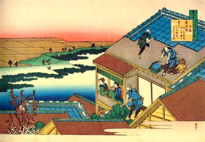 De la serie Cien poemas de cien poetas: Lady Ise, c. 1830 de Katsushika Hokusai