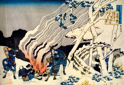De la serie Cien Poemas por Cien Poetas: Minamoto no Muneyuki, c1830 de Katsushika Hokusai
