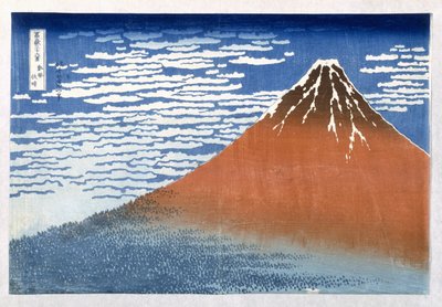 Fuji, montañas en clima despejado, 1831, de la serie 