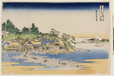 Fuji de la isla de Enoshima en la provincia de Sagami, de la serie Treinta y seis vistas del monte Fuji, principios de la década de 1830 de Katsushika Hokusai