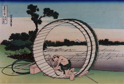 Fujimigahara en la provincia de Owari, de la serie Treinta y seis vistas del monte Fuji, c. 1830-32 de Katsushika Hokusai