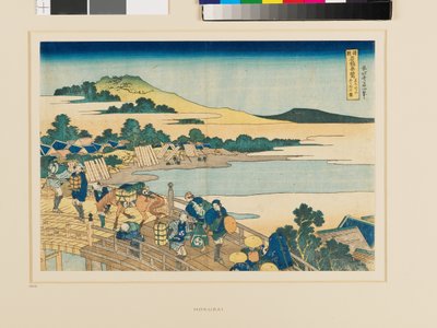 Puente de Fukui en la provincia de Echizen de Katsushika Hokusai