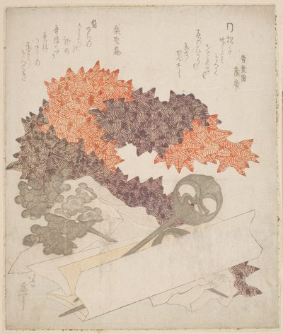 Adornos para el pelo, c.1820 (xilografía) de Katsushika Hokusai