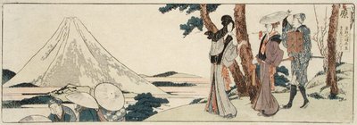 Hara. 3 ri y 6 chō hasta Yoshiwara de Katsushika Hokusai