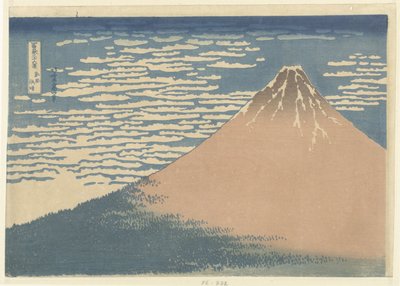 Tiempo despejado y viento del sur Gaifu kaisei (título sobre objeto) 36 vistas del monte Fuji (título de la serie) Fugaku sanjurokkei (título de la serie sobre el objeto) de Katsushika Hokusai