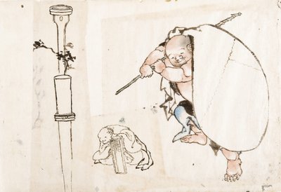Hotei, Primer cuarto del siglo XIX de Katsushika Hokusai