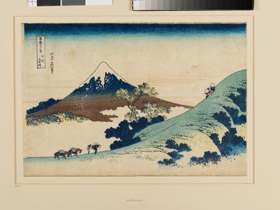 Paso de Inume en la provincia de Kai de Katsushika Hokusai