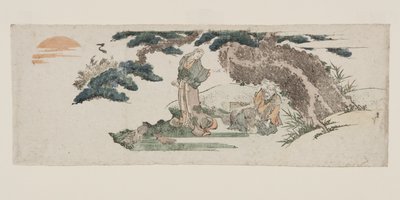 J? y Uba, la antigua pareja de Takasago de Katsushika Hokusai