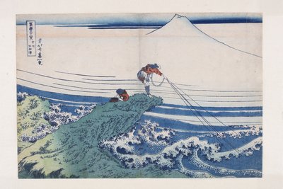 Kajikazawa en la provincia de Kai de Katsushika Hokusai