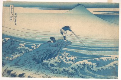 Kajikazawa, en la provincia de Kai (Kōshū Kajikazawa), de la serie «Las treinta y seis vistas del monte Fuji» (Fugaku sanjūrokkei) de Katsushika Hokusai