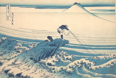Kajikazawa en la Provincia de Kai, de la serie Treinta y Seis Vistas de Katsushika Hokusai