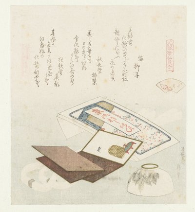 color de la concha Irogai (título sobre objeto) Una comparación de poemas y conchas de Genroku (título de la serie) Genroku kasen kaiawase (título de la serie sobre el objeto) de Katsushika Hokusai