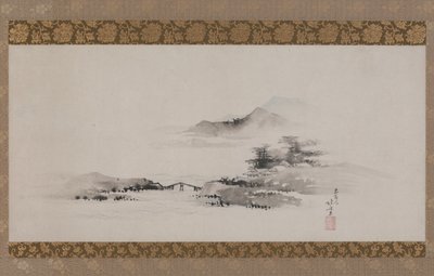 Paisaje, período Edo, c.1801-02 de Katsushika Hokusai