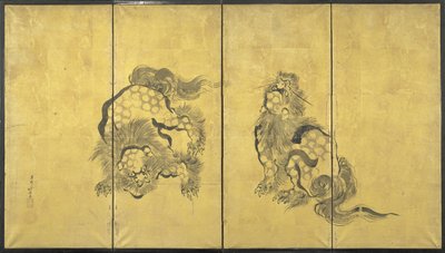 Leones de Katsushika Hokusai