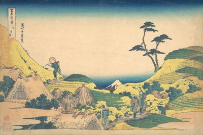 Meguro Inferior, de la serie Treinta y seis vistas del Monte Fuji Fugaku... de Katsushika Hokusai
