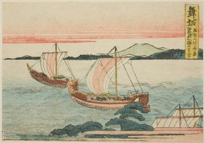 Maisaka, de una serie sin título de las cincuenta y tres estaciones del Tokaido de Katsushika Hokusai