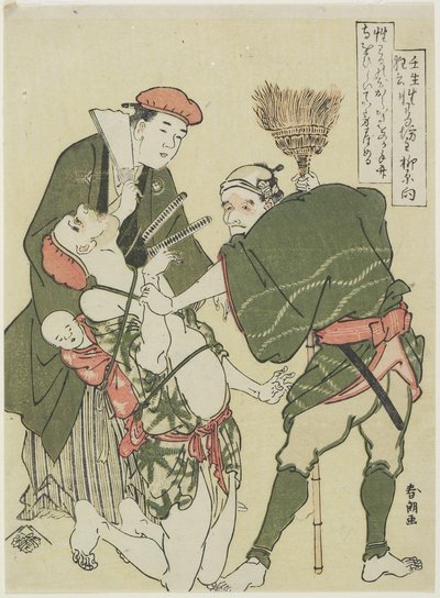Sacerdote malicioso, c. 1790 de Katsushika Hokusai