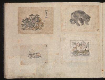Dibujos en miniatura para artesanos de Katsushika Hokusai