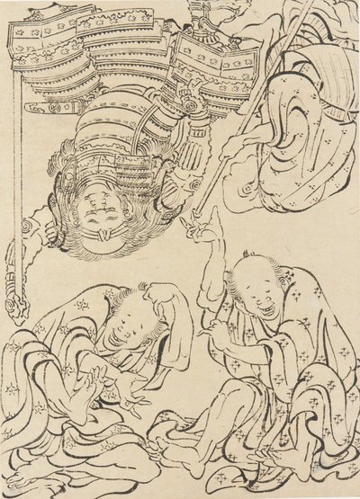 Figuras diversas, finales del siglo XVIII-principios del siglo XIX de Katsushika Hokusai