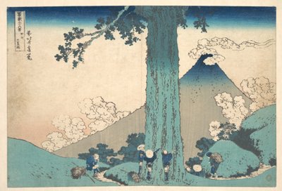El paso de Mishima en la provincia de Kai (Kōshū Mishima goe), de la serie «Las treinta y seis vistas del monte Fuji» (Fugaku sanjūrokkei) de Katsushika Hokusai