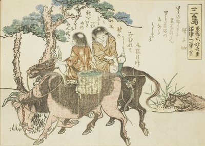 Mishima, de una serie sin título de las cincuenta y tres estaciones del Tokaido de Katsushika Hokusai