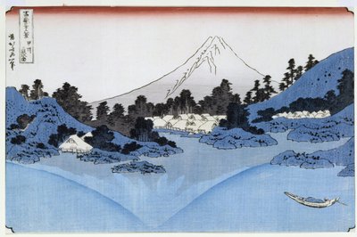 Monte Fuji reflejado en el lago Misaica, de la serie 